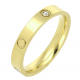 PIERŚCIONEK POZŁACANY 4 MM S. STEEL TTM XUPING 65107