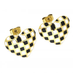 KOLCZYKI POZŁACANE 16/18 MM S. STEEL TTM XUPING 65336