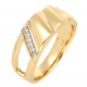 PIERŚCIONEK POZŁACANY 8 MM ELEGANCE XUPING 65360