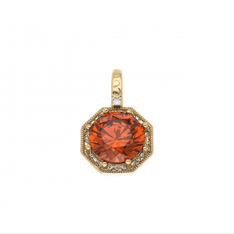 ZAWIESZKA POZŁACANA 19/12 MM GRANAT XUPING 65405