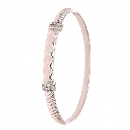 BRANSOLETKA PLATYNOWANA 60/7 MM ELEGANCKI BANGLE XUPING 65423