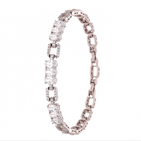 BRANSOLETKA PLATYNOWANA 19-17 CM 6 MM LUXURY XUPING 65439