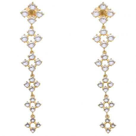 KOLCZYKI POZŁACANE 66/12 MM LUXURY XUPING 65584