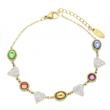 BRANSOLETKA POZŁACANA 18+3 CM S. STEEL TTM XUPING 65652