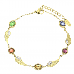 BRANSOLETKA POZŁACANA 19+3 CM S. STEEL TTM XUPING 65654