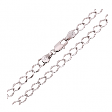 ŁAŃCUSZEK PLATYNOWANY 55 CM 5,1 MM OZDOBNY XUPING 65746
