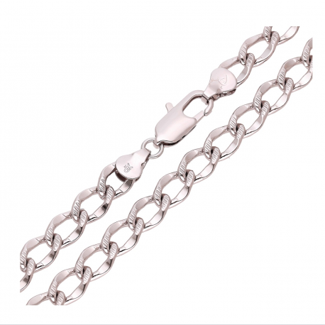 ŁAŃCUSZEK PLATYNOWANY 45 CM 7,1 MM OZDOBNY XUPING 65747