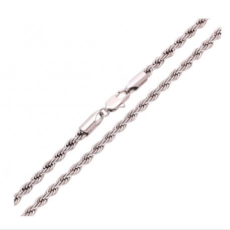 ŁAŃCUSZEK PLATYNOWANY 50 CM 2,9 MM KORDEL XUPING 65763