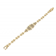 BRANSOLETKA POZŁACANA 18 CM 16 MM LUXURY XUPING 65844