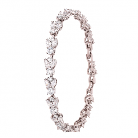 BRANSOLETKA PLATYNOWANA 19-17 CM 7 MM LUXURY XUPING 65852