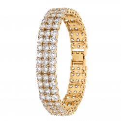 BRANSOLETKA POZŁACANA 17,5 CM 13 MM LUXURY XUPING 65855