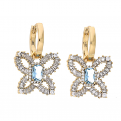 KOLCZYKI POZŁACANE 28/18 MM LUXURY XUPING 65862