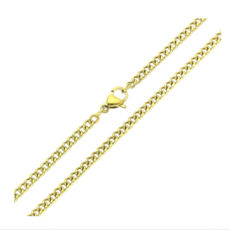 ŁAŃCUSZEK POZŁACANY 45 CM 3 MM S. STEEL TTM XUPING 65991