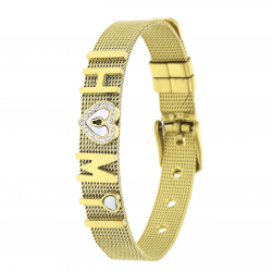 BRANSOLETKA POZŁACANA 21-15 CM 10 MM S. STEEL TTM XUPING 66006