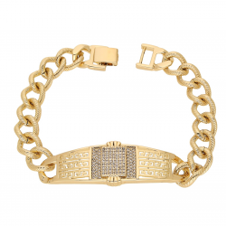 BRANSOLETKA POZŁACANA 20 CM 17 MM LUXURY XUPING 66143