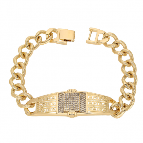 BRANSOLETKA POZŁACANA 20 CM 17 MM LUXURY XUPING 66143