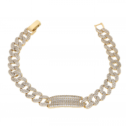 BRANSOLETKA POZŁACANA 17,5 CM 9 MM ROYAL LUXURY XUPING 66161