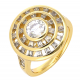 PIERŚCIONEK POZŁACANY 17 MM ELEGANCE XUPING 66397