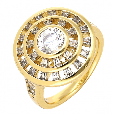PIERŚCIONEK POZŁACANY 17 MM ELEGANCE XUPING 66397