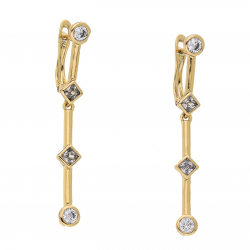 KOLCZYKI POZŁACANE 45/5 MM ELEGANCE XUPING 66754