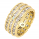 PIERŚCIONEK POZŁACANY 9 MM LUXURY XUPING 66784