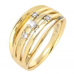 PIERŚCIONEK POZŁACANY 10 MM ELEGANCE XUPING 66798