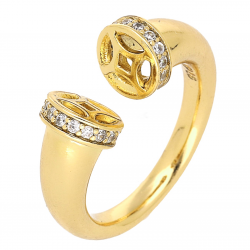 PIERŚCIONEK POZŁACANY 8 MM ELEGANCE XUPING 66799