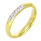 PIERŚCIONEK POZŁACANY 3 MM S. STEEL TTM XUPING 66826