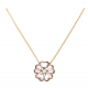 CELEBRYTKA POZŁACANA 42+5 CM ROSE LIGHT CRYSTAL XUPING 67354