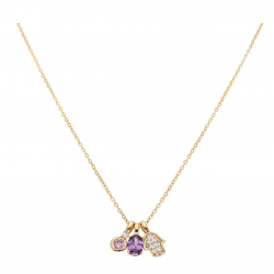 CELEBRYTKA POZŁACANA 43+3 CM TRZY ZAWIESZKI XUPING 67781