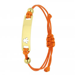 BRANSOLETKA POZŁACANA RED STRING S. STEEL TTM XUPING 68153