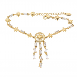 BRANSOLETKA POZŁACANA 16+3 CM BRYLANTY XUPING 68265