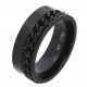 PIERŚCIONEK BLACK 7 MM S. STEEL TTM XUPING 68382