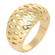 PIERŚCIONEK POZŁACANY 13 MM ZŁOTY AŻUR XUPING 68883