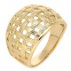 PIERŚCIONEK POZŁACANY 15 MM ZŁOTY AŻUR XUPING 68887