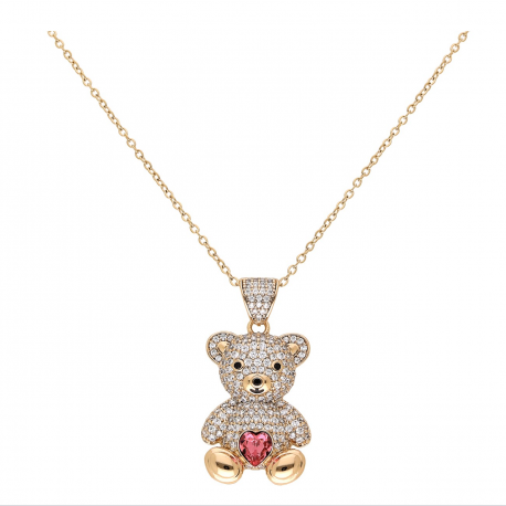 CELEBRYTKA POZŁACANA 40+5 CM ROSE CRYSTAL XUPING 69011