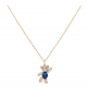 CELEBRYTKA POZŁACANA 40+5 CM SAPPHIRE CRYSTAL XUPING 69015