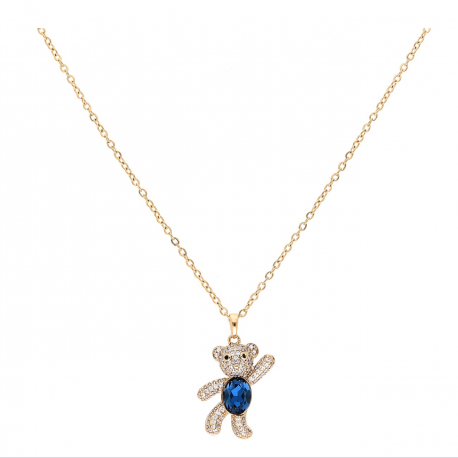 CELEBRYTKA POZŁACANA 40+5 CM SAPPHIRE CRYSTAL XUPING 69015