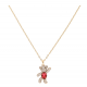 CELEBRYTKA POZŁACANA 40+5 CM ROSE CRYSTAL XUPING 69018