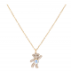 CELEBRYTKA POZŁACANA 40+5 CM AB CRYSTAL XUPING 69019