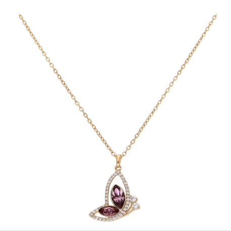 CELEBRYTKA POZŁACANA 40+5 CM ROSE CRYSTAL XUPING 69032