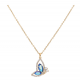 CELEBRYTKA POZŁACANA 40+5 CM HELIOTROPE CRYSTAL XUPING 69035