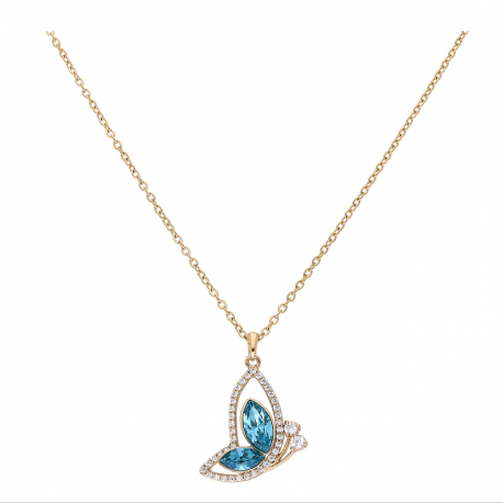 CELEBRYTKA POZŁACANA 40+5 CM SAPPHIRE LIGHT CRYSTAL XUPING 69037