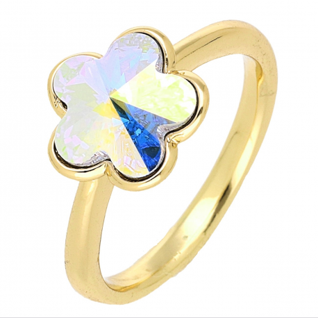 PIERŚCIONEK POZŁACANY 11 MM AB CRYSTAL XUPING 69106