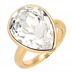 PIERŚCIONEK POZŁACANY 19 MM CRYSTAL XUPING 69124