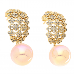 KOLCZYKI POZŁACANE 40/14 MM LUXURY XUPING 69200