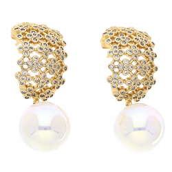 KOLCZYKI POZŁACANE 40/14 MM LUXURY XUPING 69201