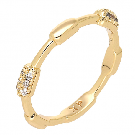 PIERŚCIONEK POZŁACANY 3 MM DELIKATNA ELEGANCJA XUPING 69369