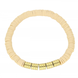 BRANSOLETKA POZŁACANA ELASTIC 6 MM S. STEEL TTM XUPING 69445