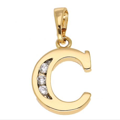 ZAWIESZKA POZŁACANA 22 MM LITERA XUPING 69509